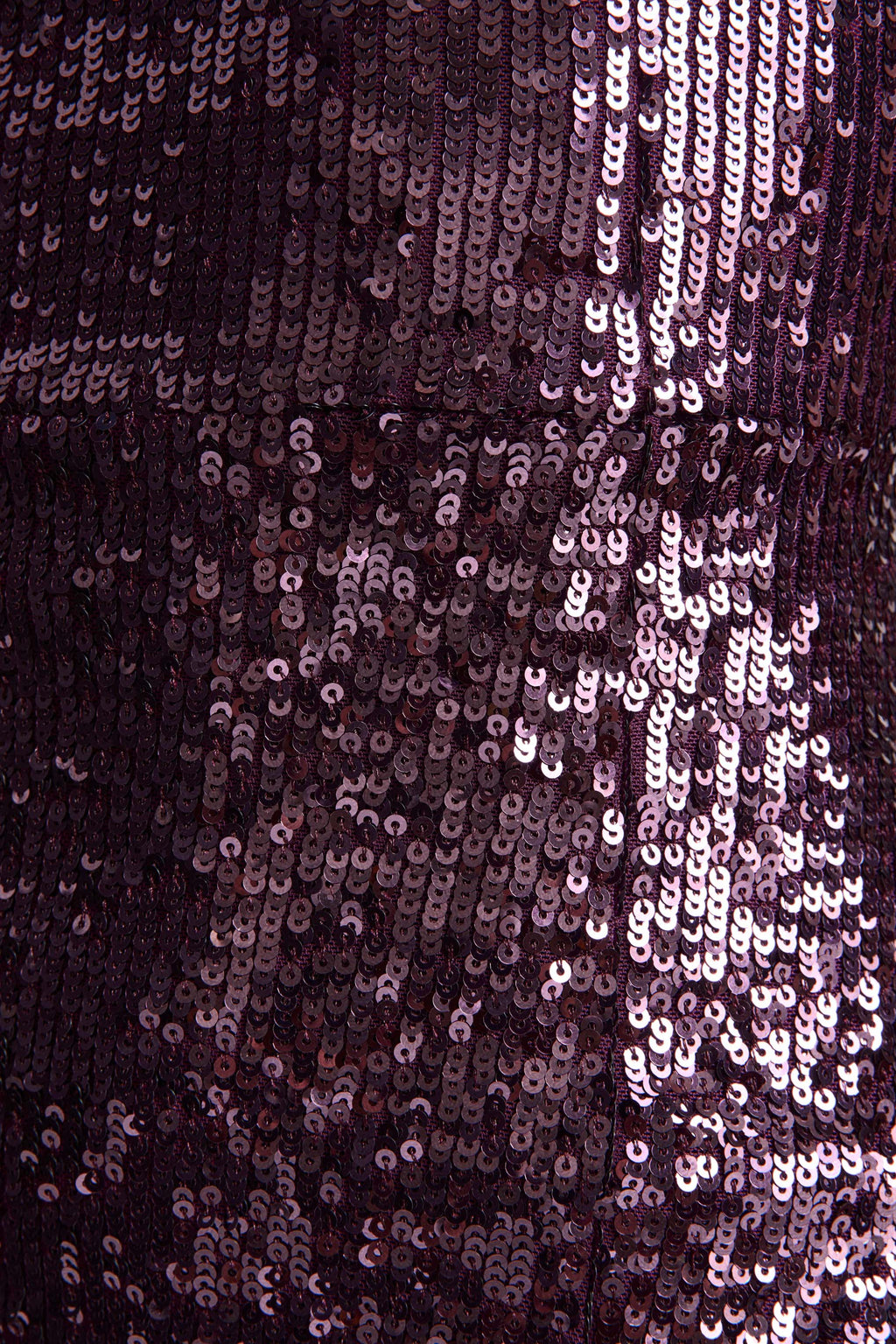 High Life | Plum Sequin Square-Neck Maxi Dress With Front-High Split