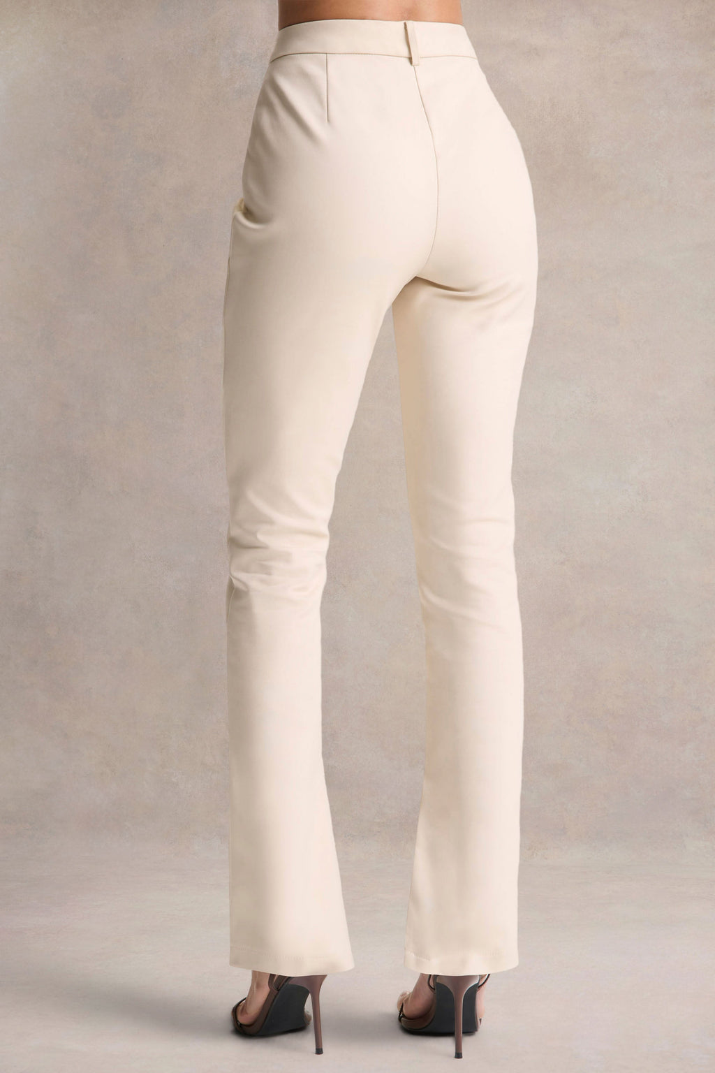 Wonder Woman | Cream High Waist Tailored Trousers With Hem Split