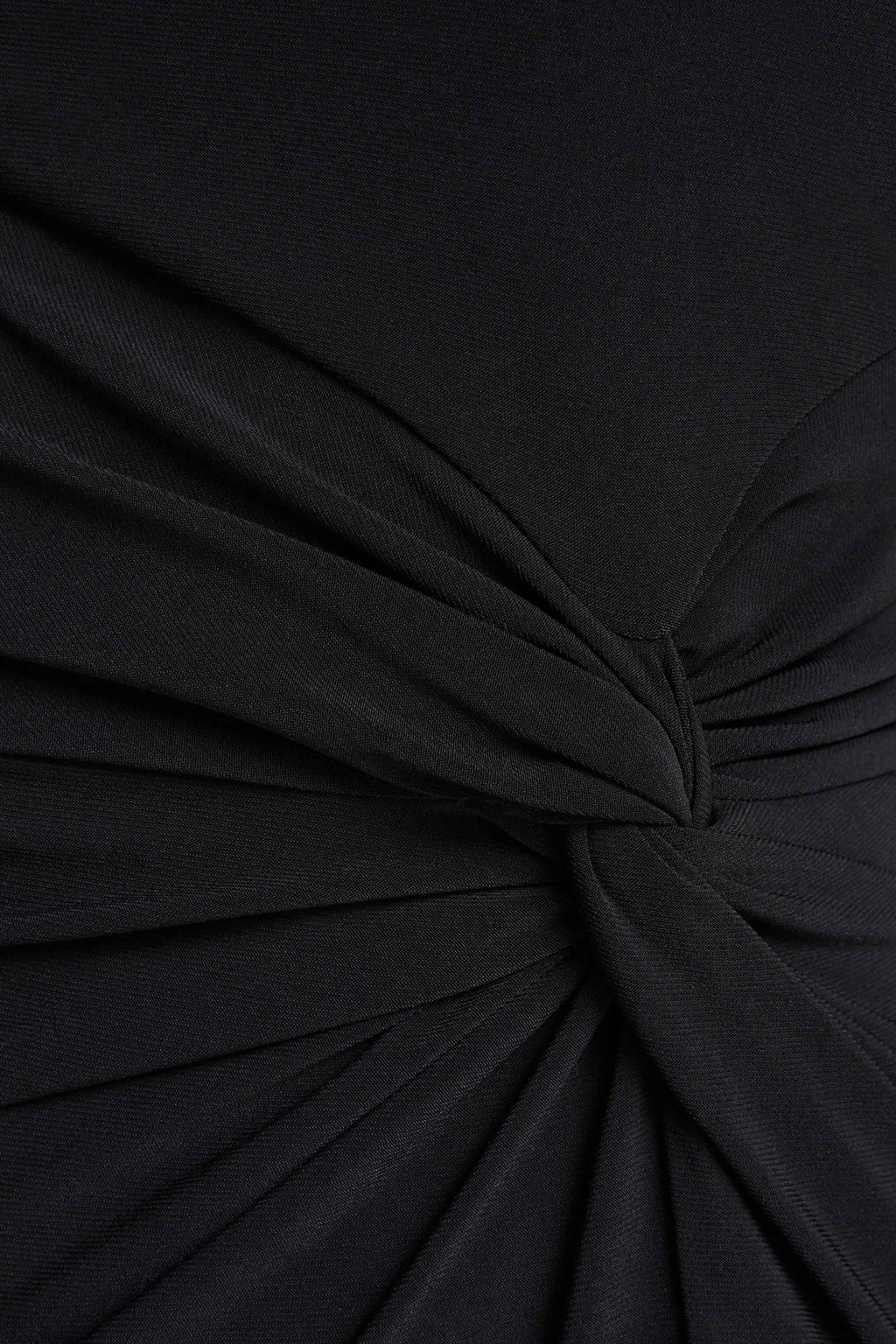 Romi | Black One Shoulder Twist Design Maxi Dress