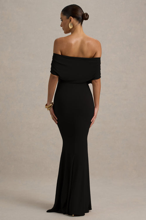 Bowden | Black Bardot Maxi Dress
