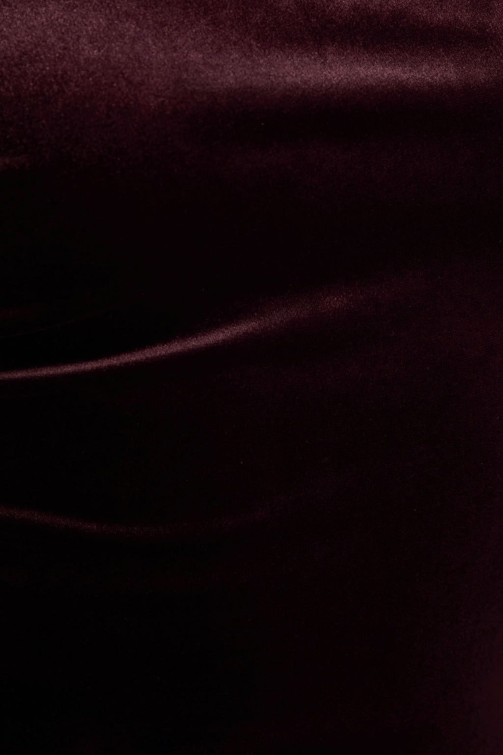 Carella | Burgundy Velvet Twisted Asymmetric Midi Dress
