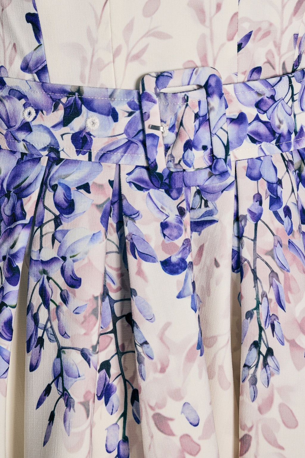 Tapia | Wisteria Print Belted Mini Dress