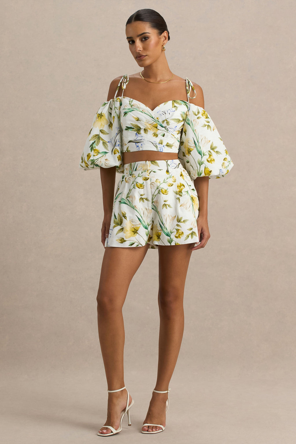 Pixel | Lemon Floral Print Shorts