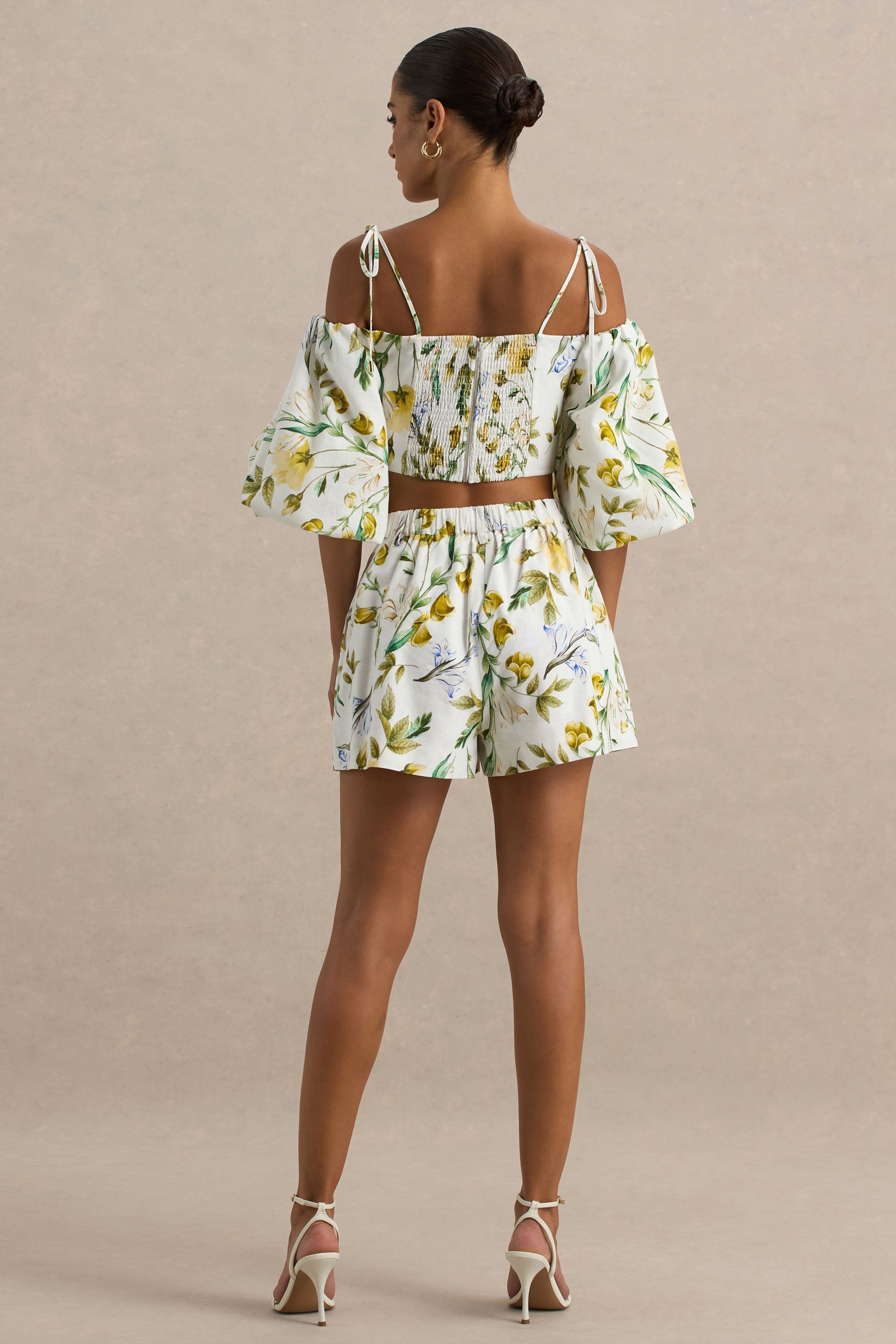 Pixel | Lemon Floral Print Shorts