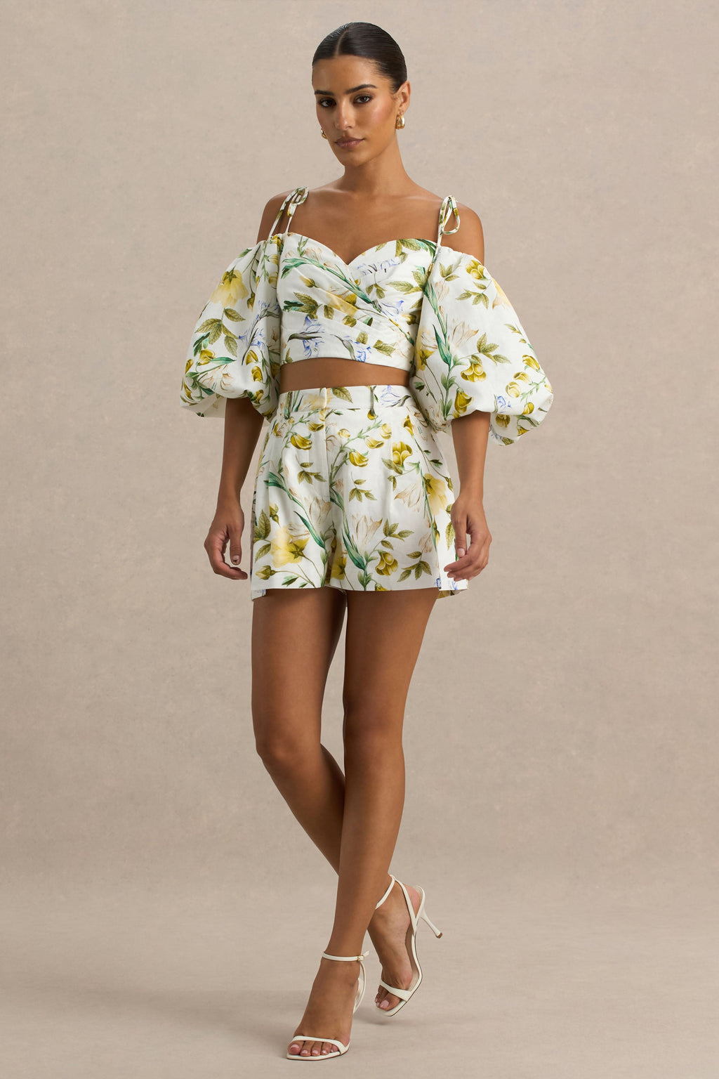 Pixel | Lemon Floral Print Shorts