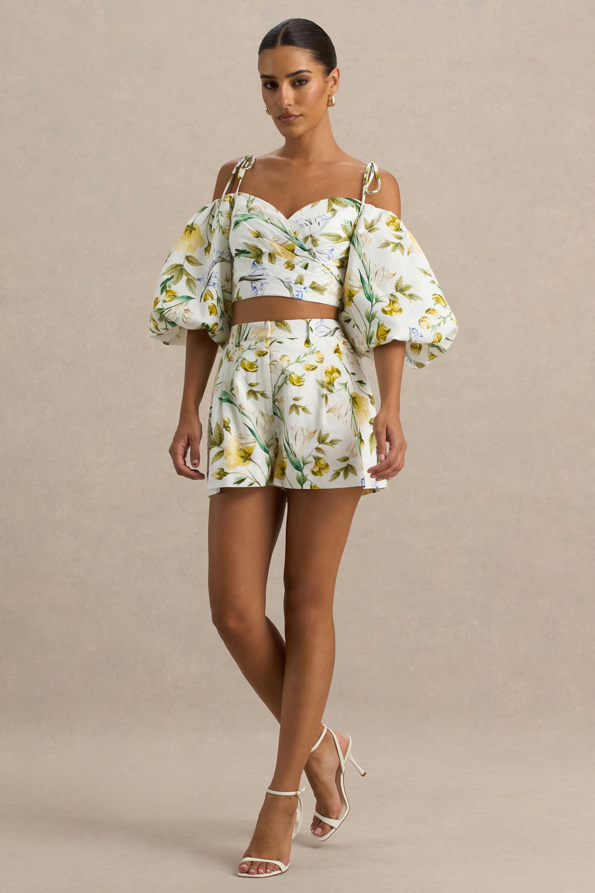 Pixel | Lemon Floral Print Shorts