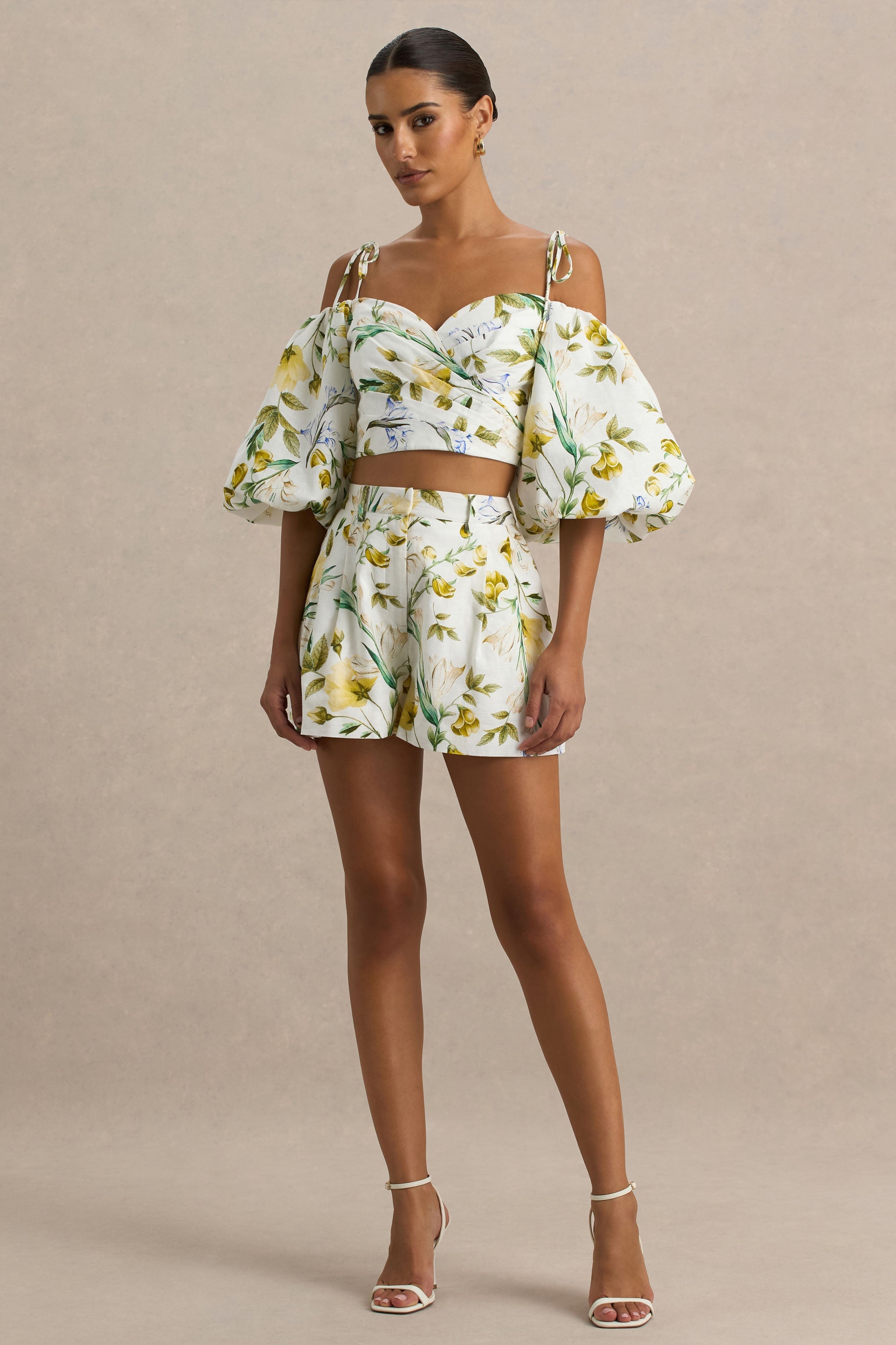 Pixel | Lemon Floral Print Shorts