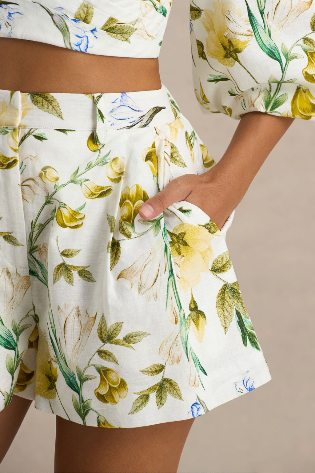 Pixel | Lemon Floral Print Shorts
