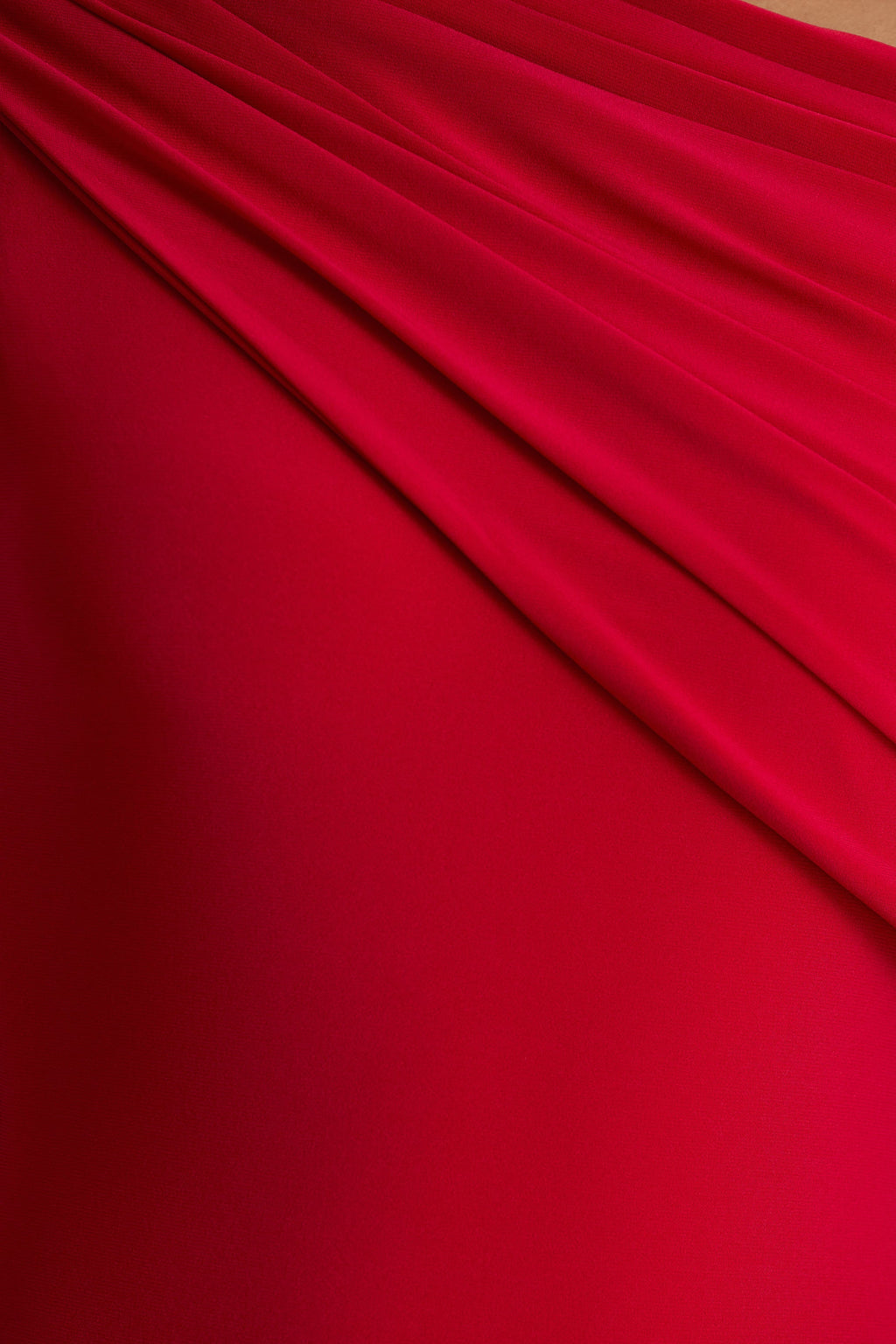 Zendaya | Red Asymmetric-Neck Fishtail Maxi Dress With Sash