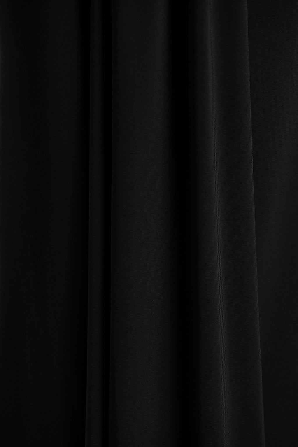 Flashy | Black Plunge-Neck Maxi Dress With Ruched Detailing
