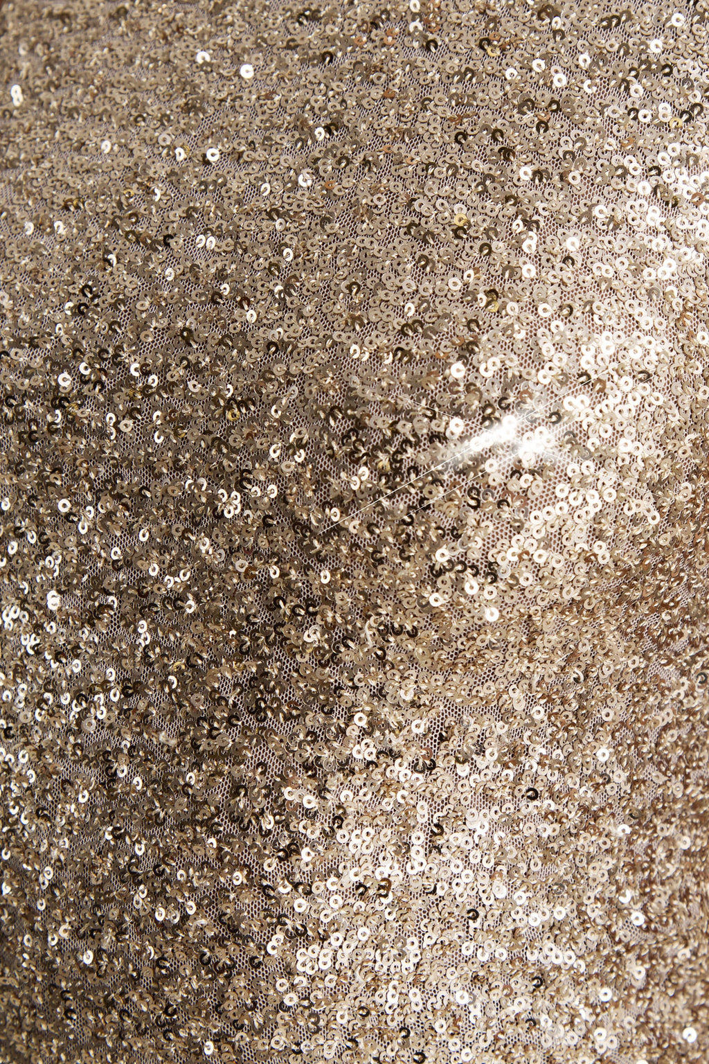 Tulia | Gold Sequin High-Neck Maxi Dress