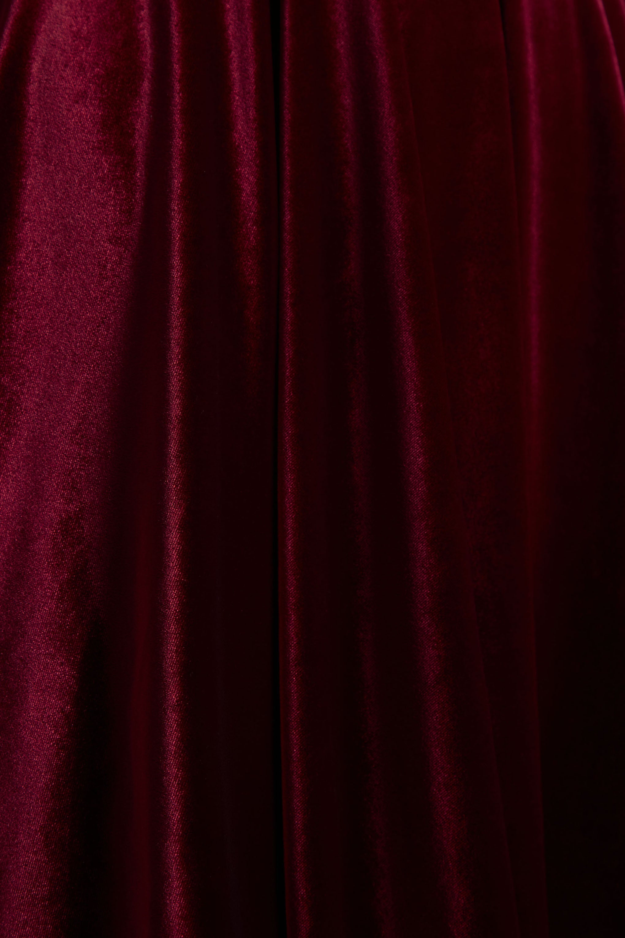 Roxanne | Burgundy Velvet Square-Neck Mini Dress