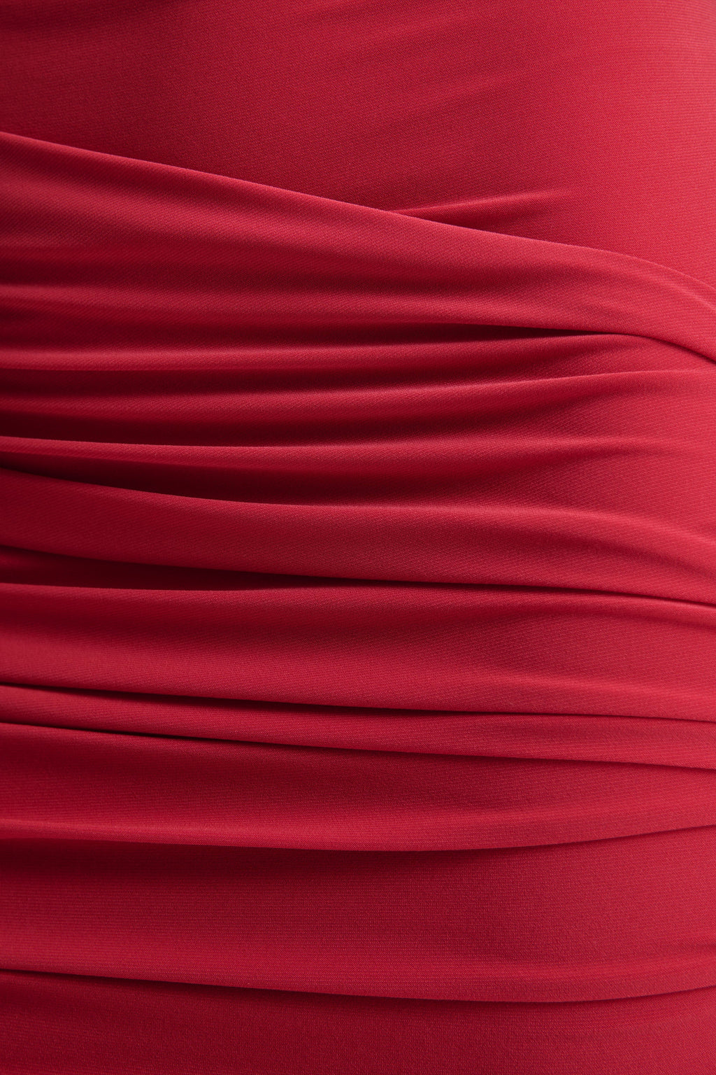 Aubrey | Red High-Neck Wrapped Mini Dress With Sash