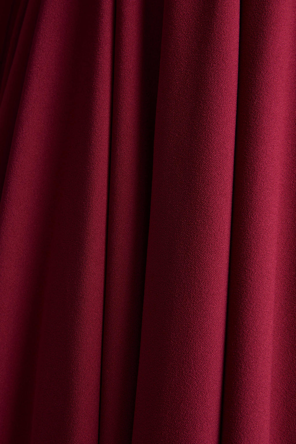 Alison | Burgundy Square-Neck A-Line Midi Dress