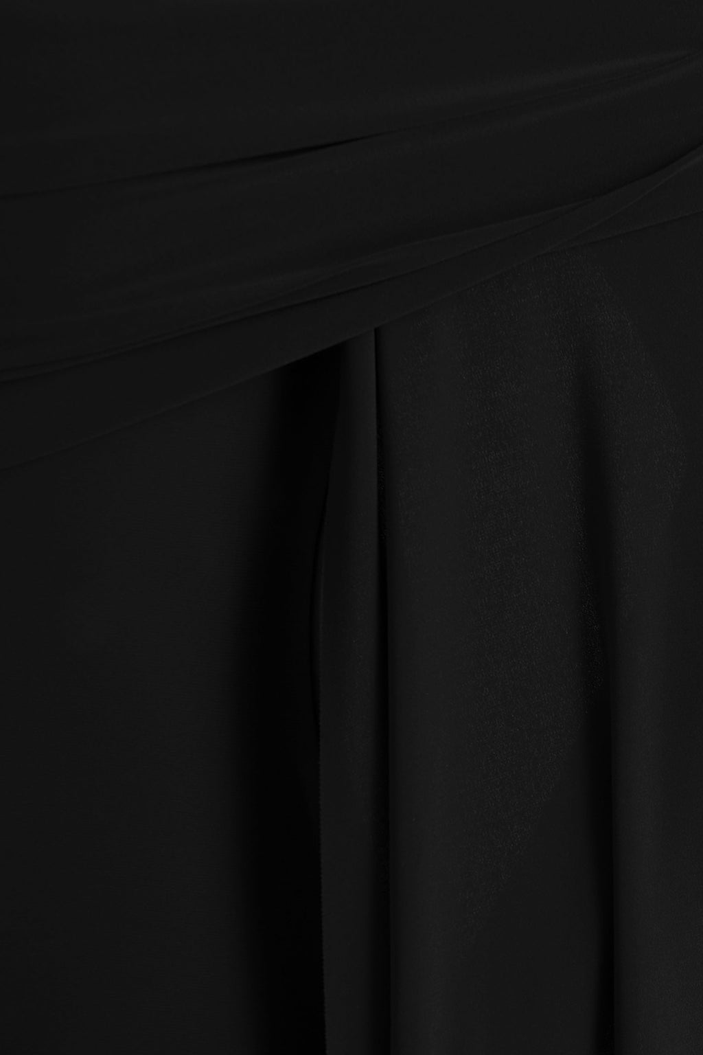 Saffina | Black Bardot-Neck Maxi Dress With Sash Detail