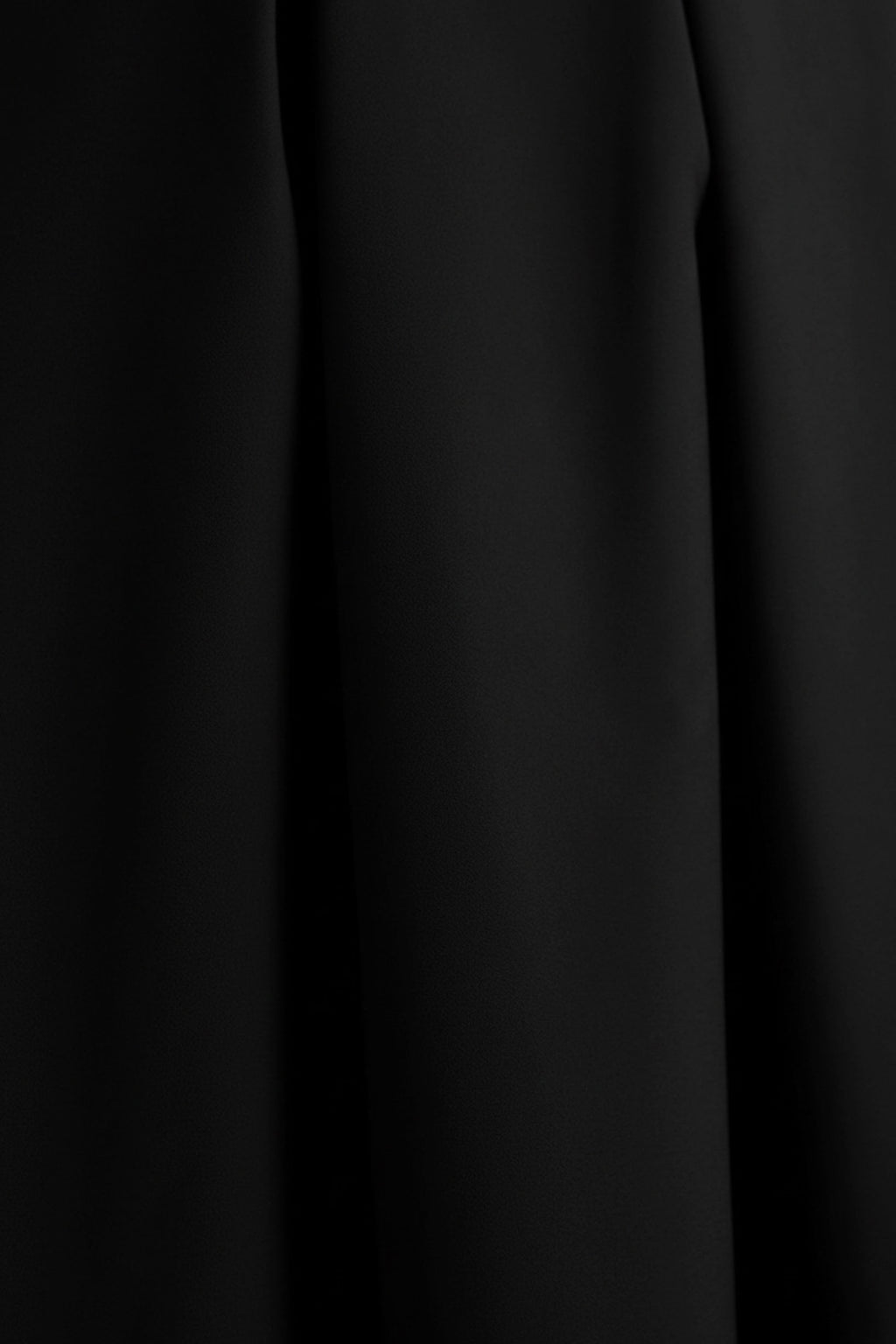 Thalia | Black High-Neck Midi Dress With Sheer Mesh Cape