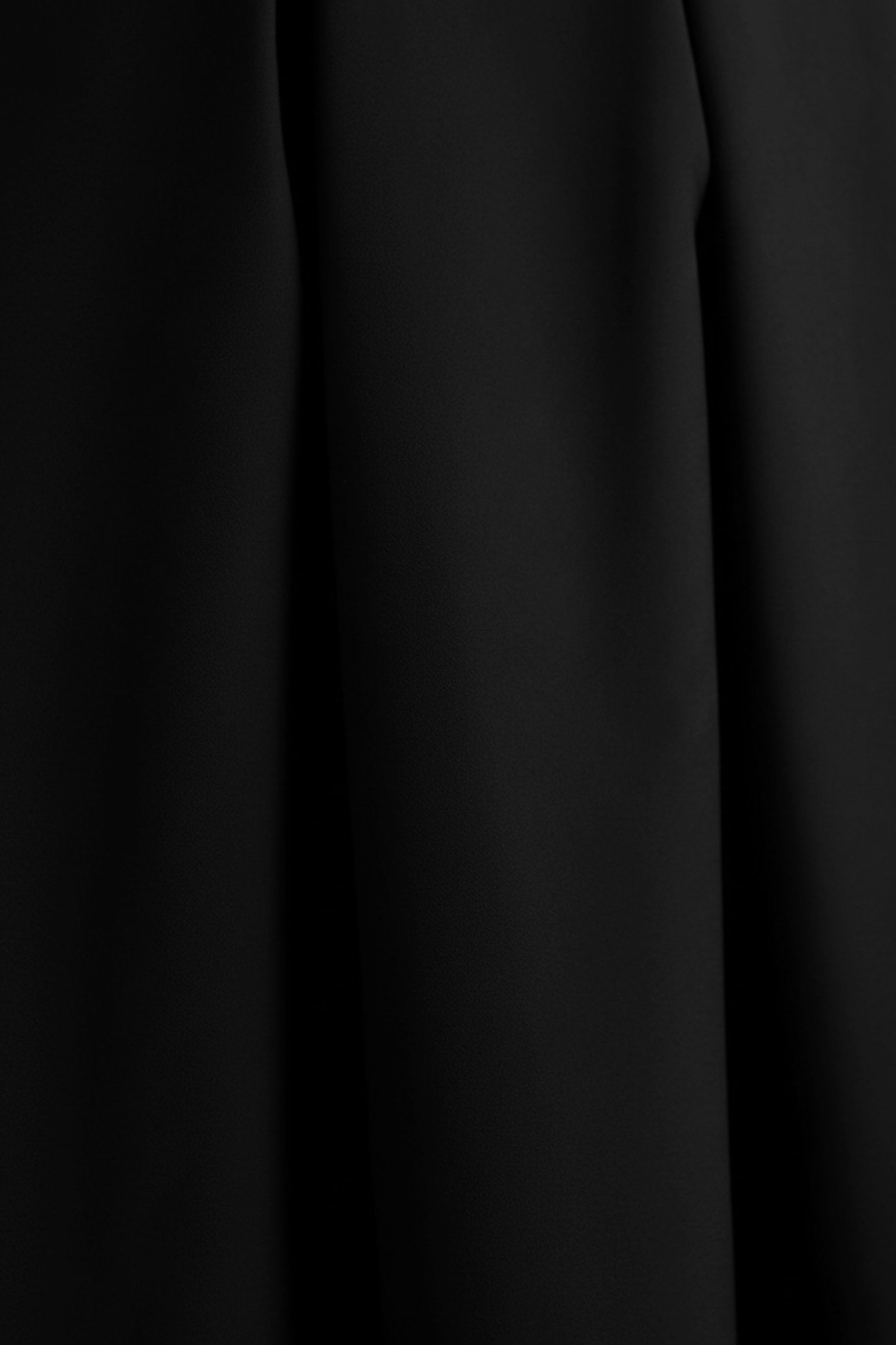 Thalia | Black High-Neck Midi Dress With Sheer Mesh Cape