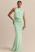 Umaira | Mint High-Neck Maxi Dress