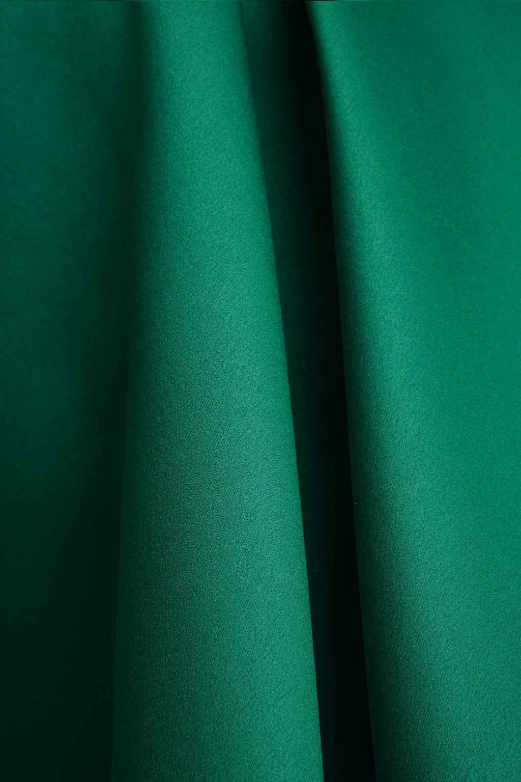 Fleur | Dark Green Satin Bandeau Mini Dress