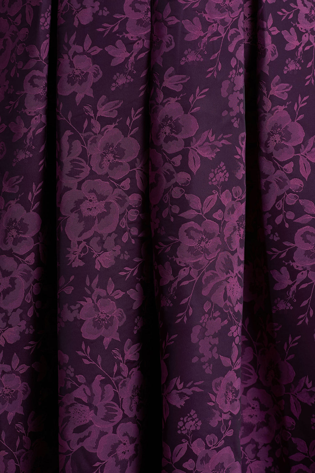 Isabeau | Purple Satin Plunge-Neck Midi Dress