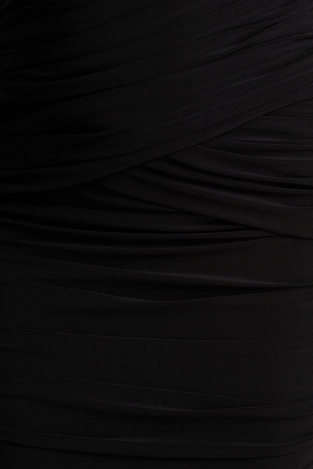 Kendall | Black V-Neck Wrapped Maxi Dress With Chest Cut-Out