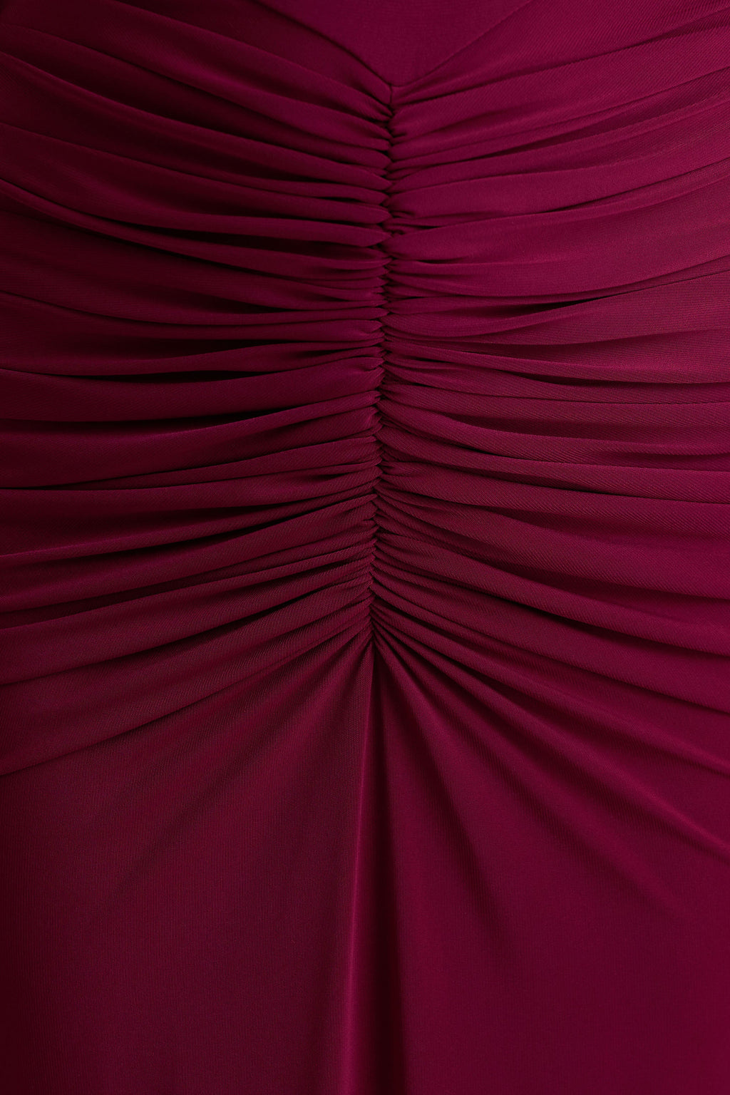 Premiere | Burgundy Boat-Neck Maxi Dress With Open-Back And Cape-Sleeves
