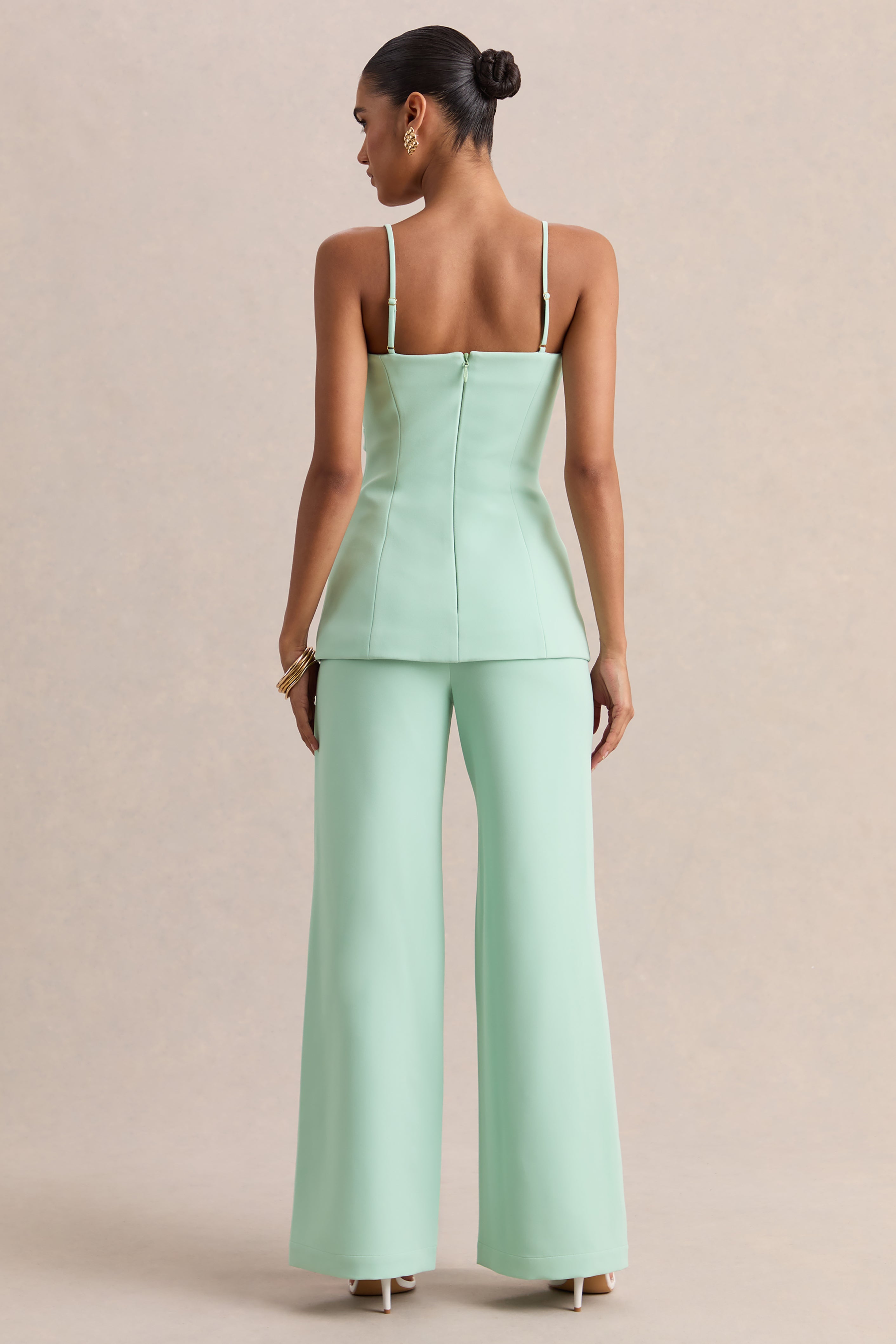 Malou | Sage Tailored Trousers