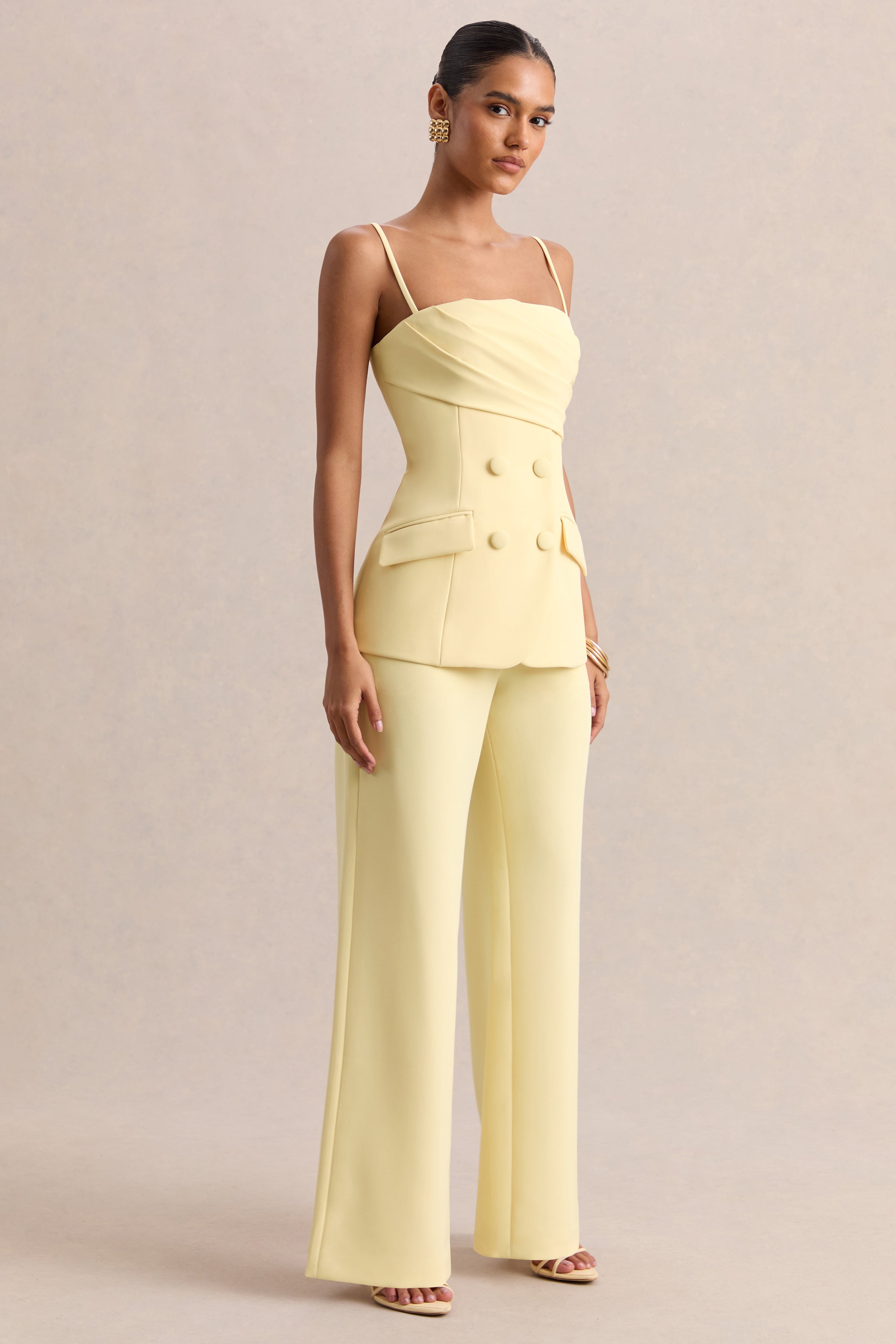 Malou | Lemon Tailored Trousers
