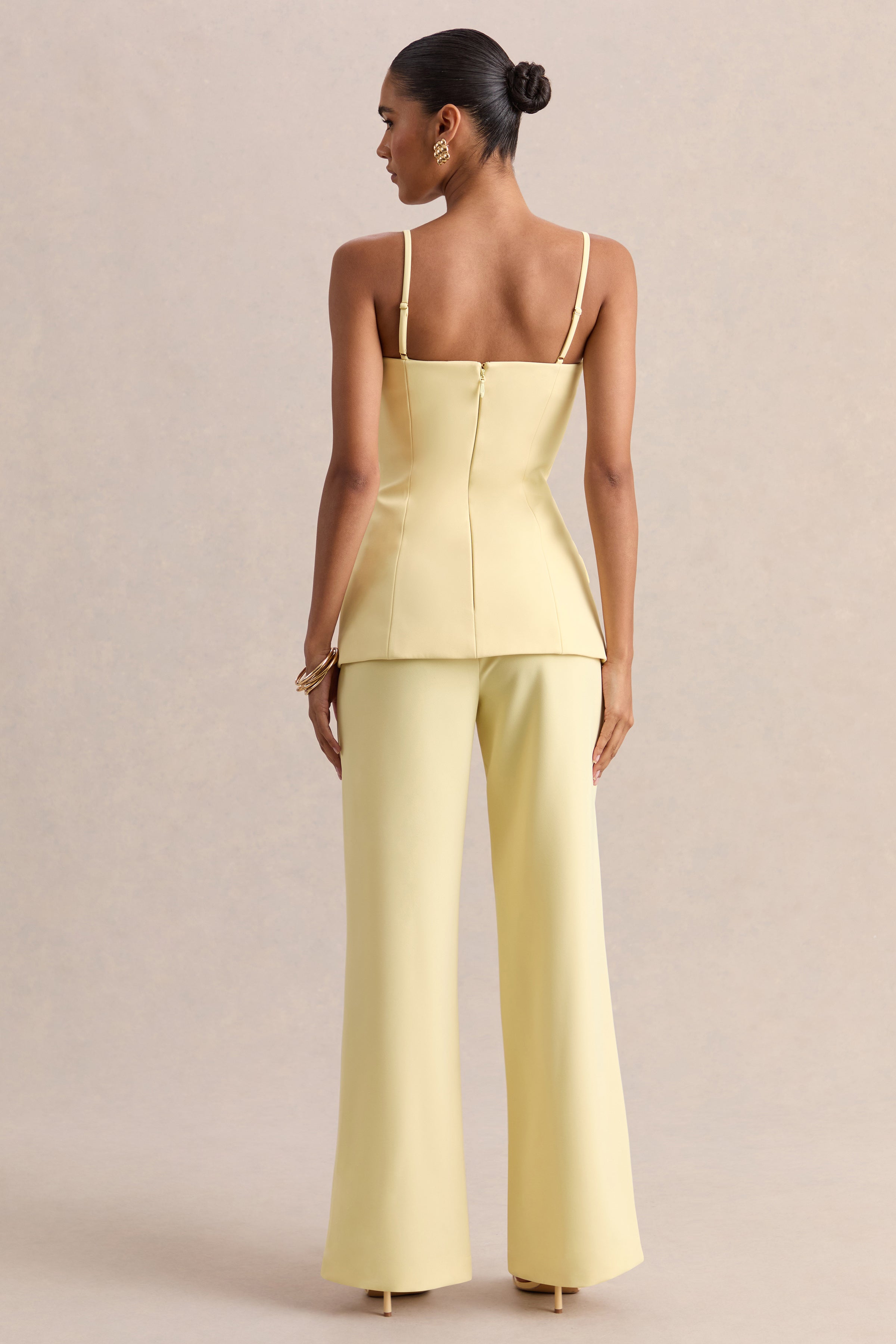 Malou | Lemon Tailored Trousers