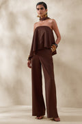 Seloria | Brown Wide-Leg Trouser