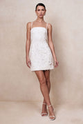 Paulina | White Embellished Bandeau Mini Dress