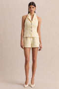 Blaise | Lemon Embellished Boucle Shorts