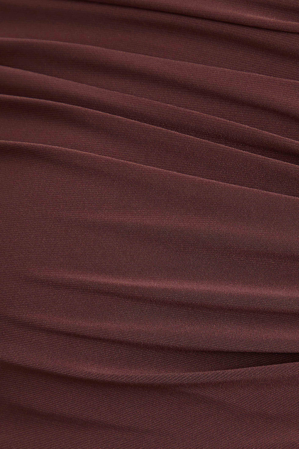 Cyra | Brown Asymmetric-Neck Maternity Maxi Dress With Sash