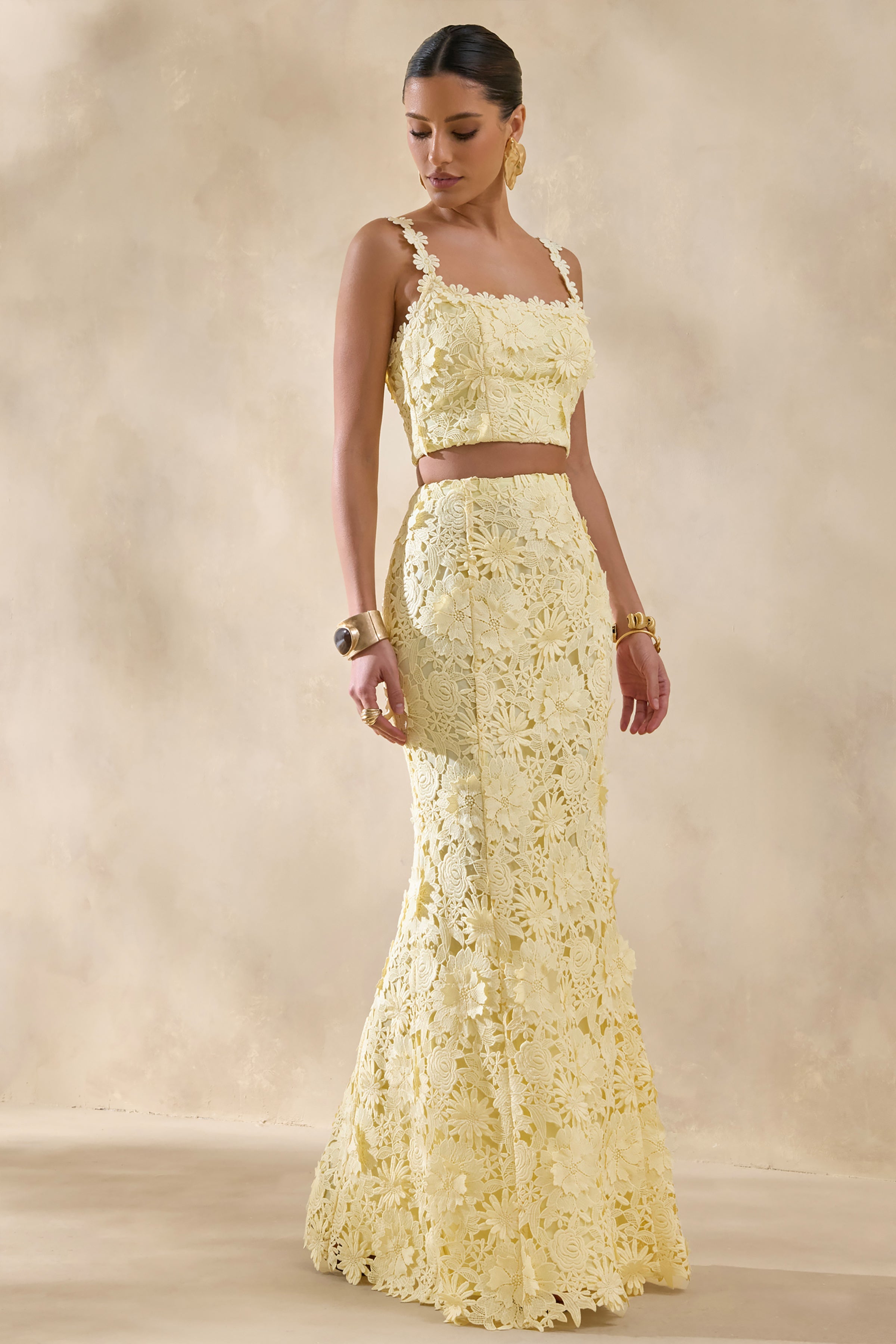 Esmara | Lemon Lace Maxi Skirt