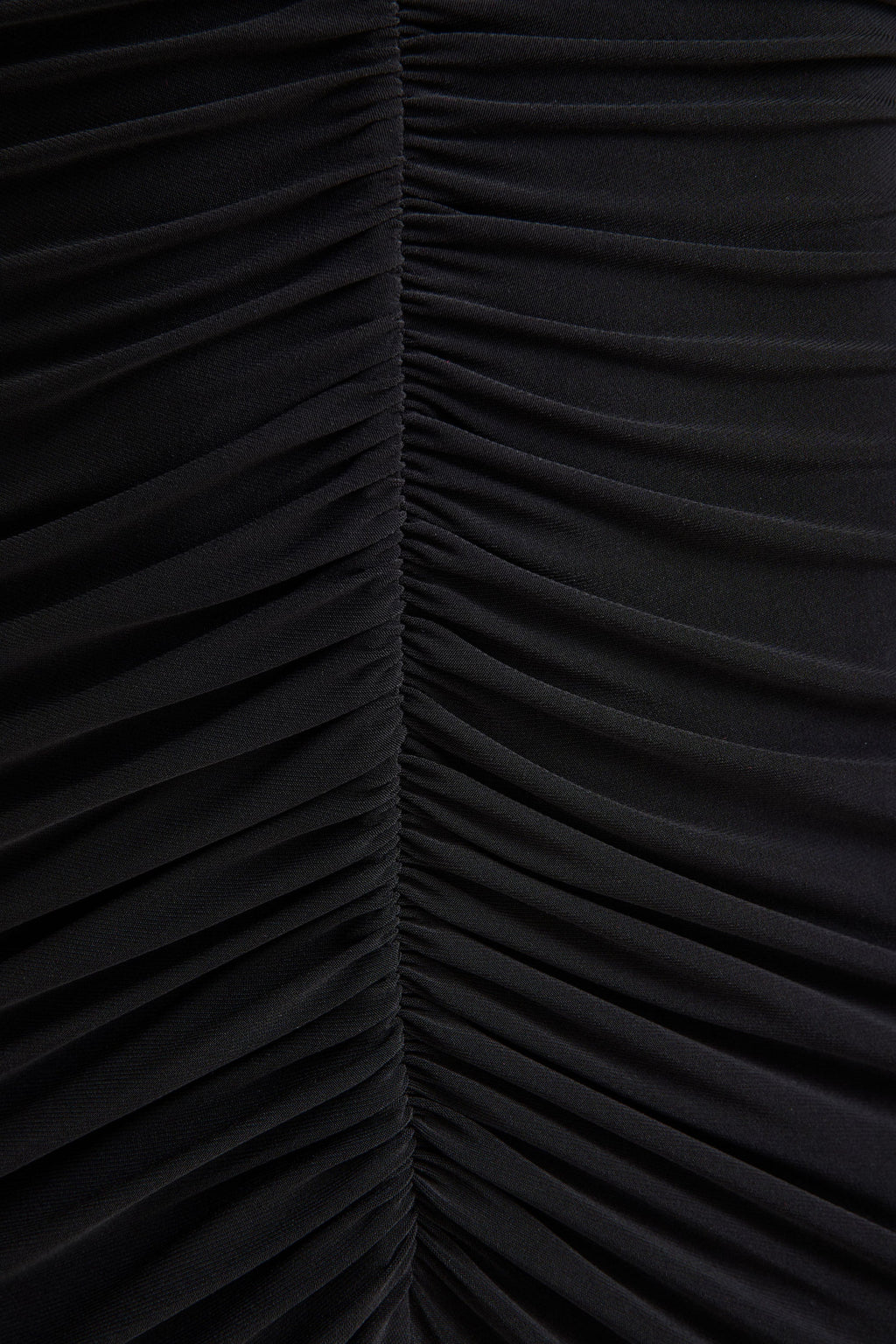 Tami | Black Plunge-Neck Long Sleeve Maxi Dress