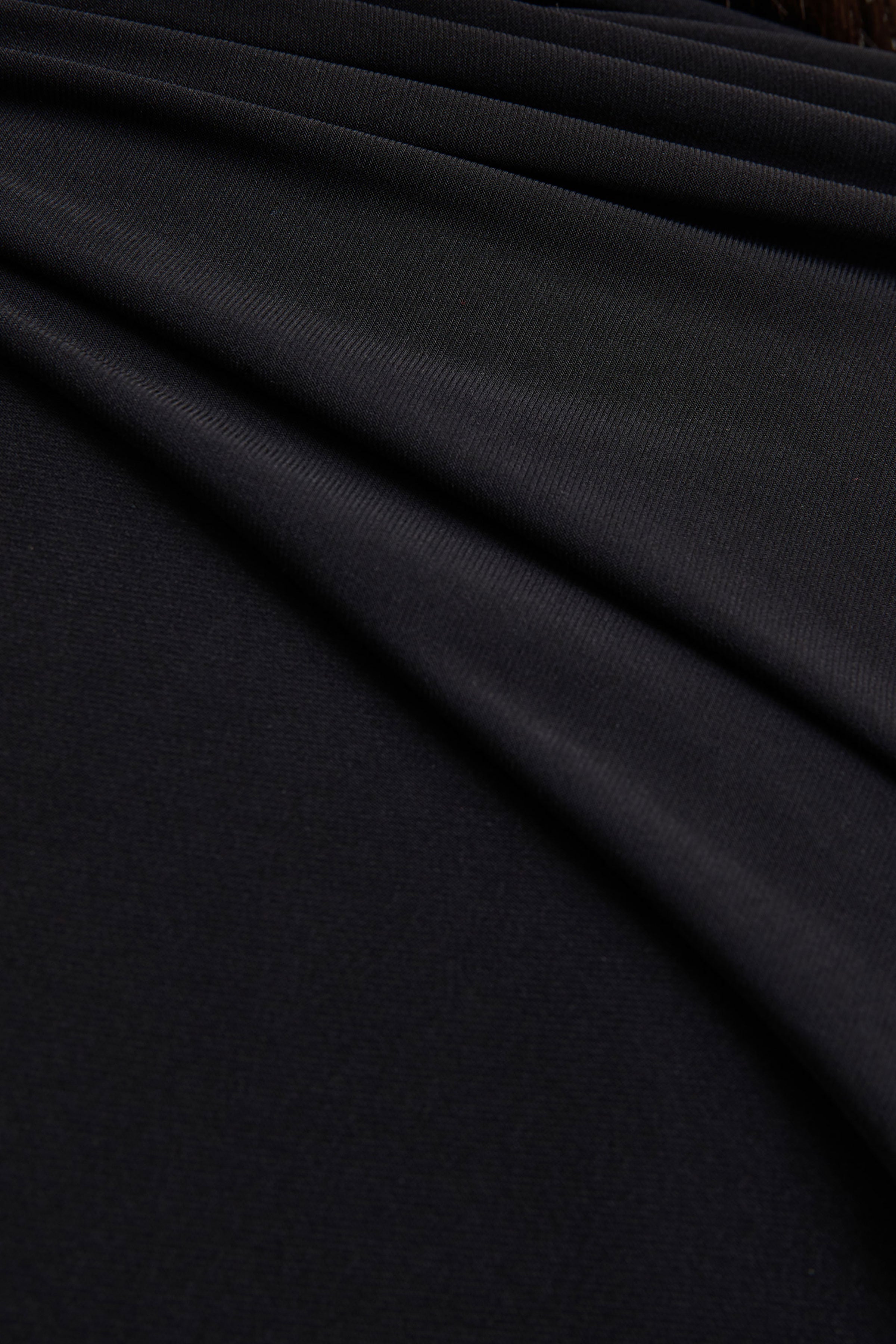 Seema | Black High-Neck Jumpsuit With Cape