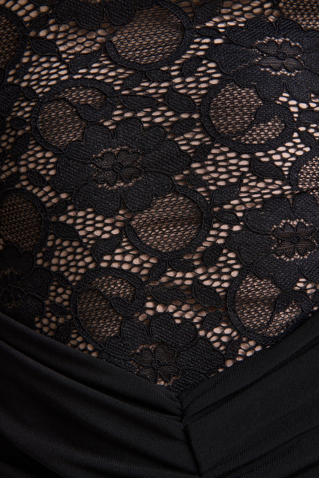 Justina | Black High-Neck Maxi Dress With Gathered-Detailing