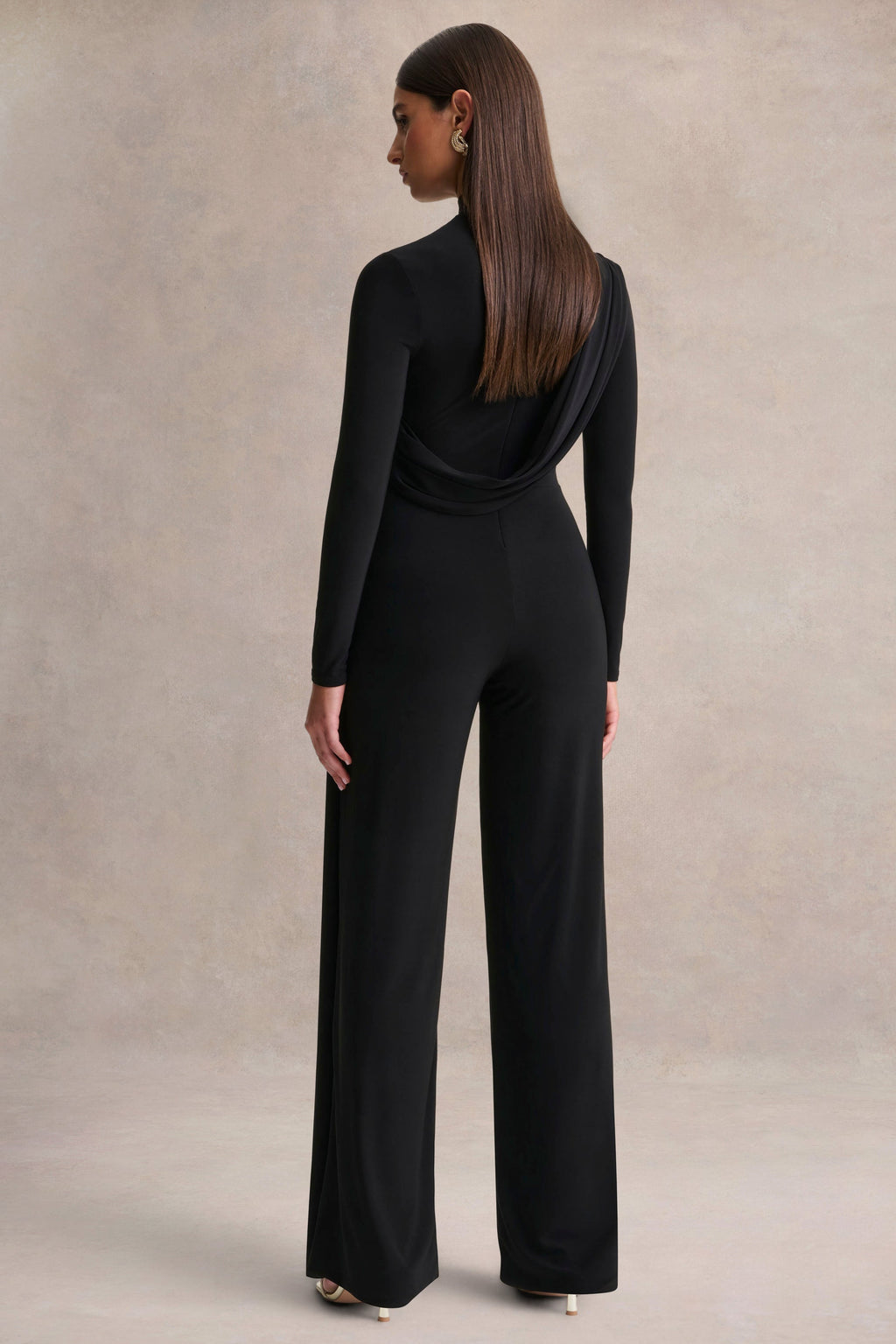 Havenna | Black High-Neck Jumpsuit