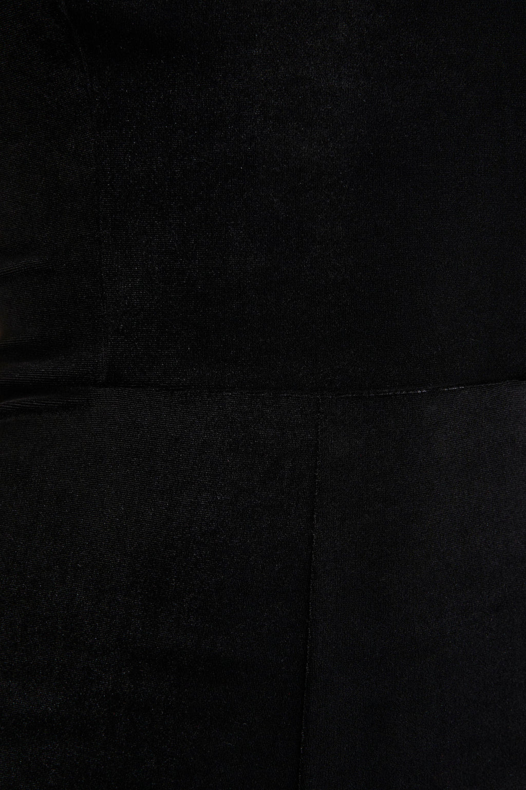 Arcane | Black Velvet Bandeau Jumpsuit With Scarf