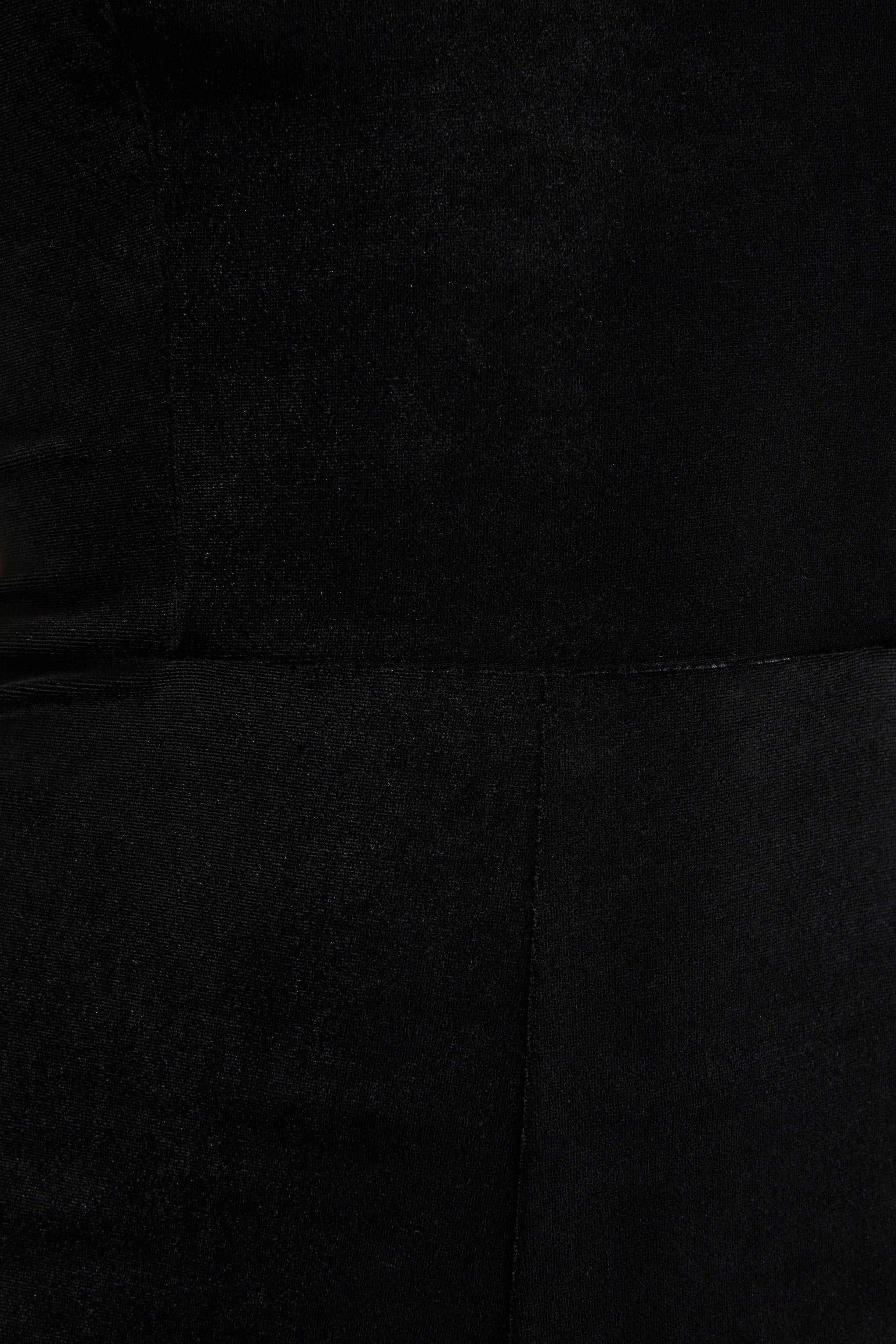 Arcane | Black Velvet Bandeau Jumpsuit With Scarf