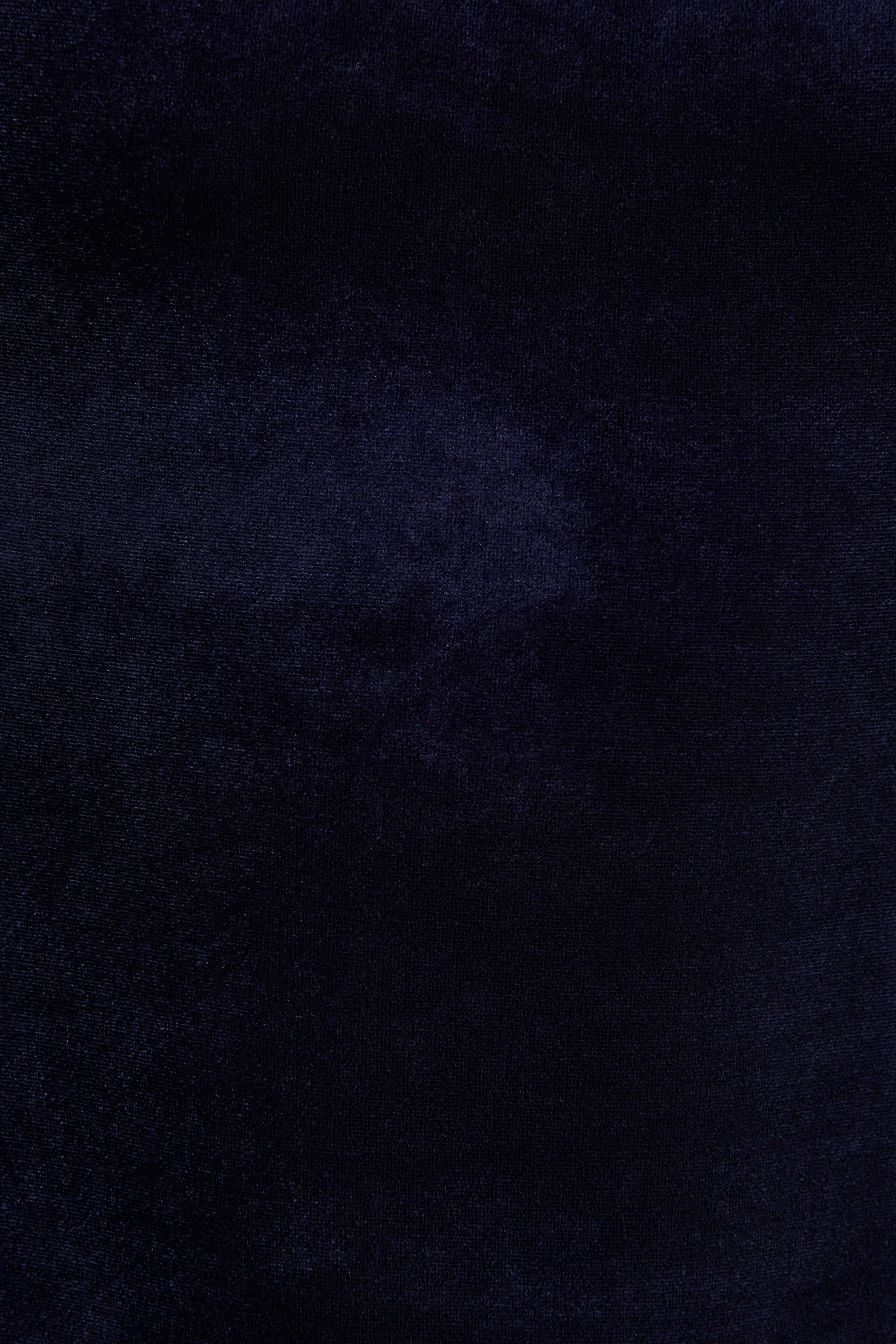 Emberlyn | Navy Velvet Scoop-Neck Fishtail Midi Dress