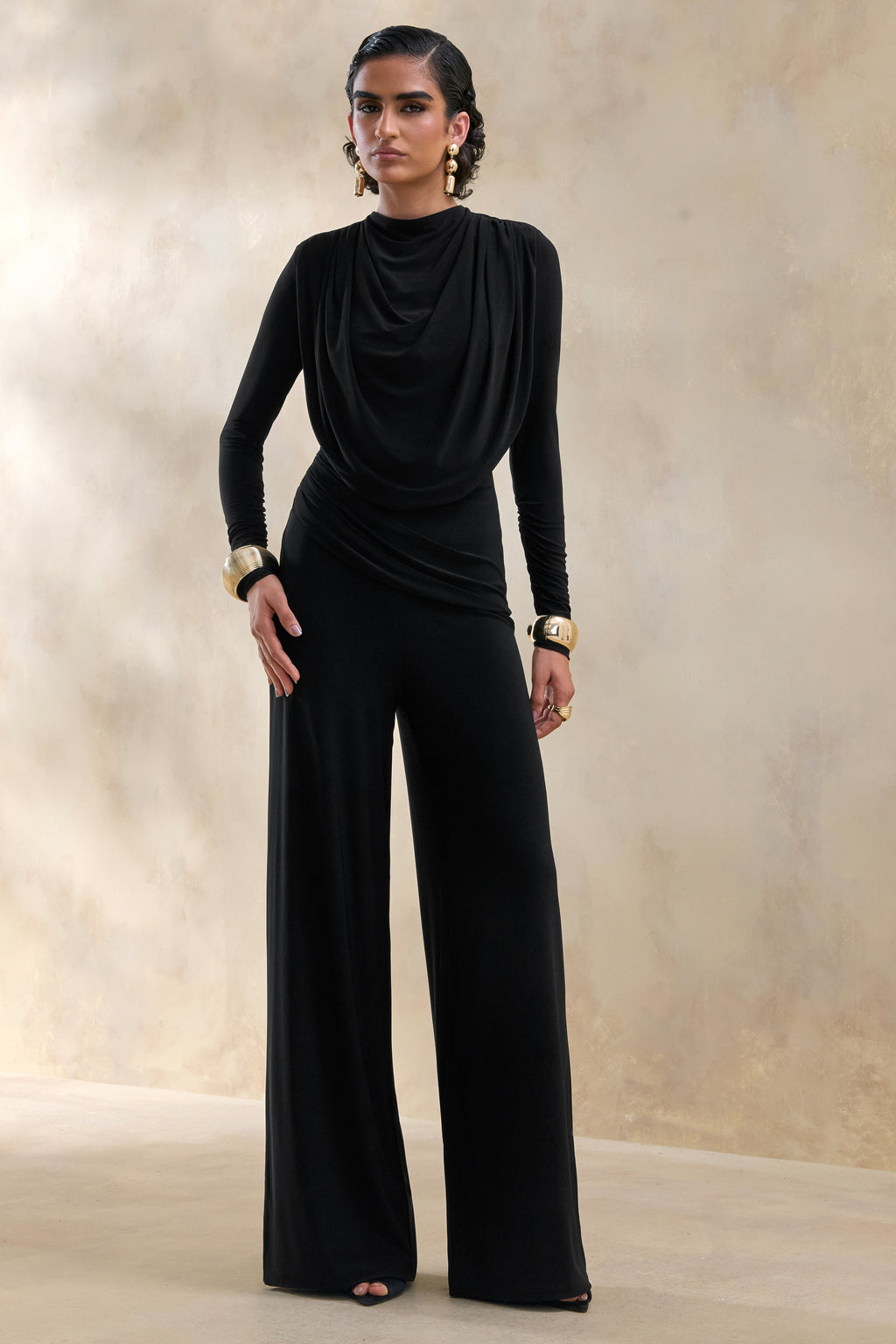 Safirra | Black Wide-Leg Trouser