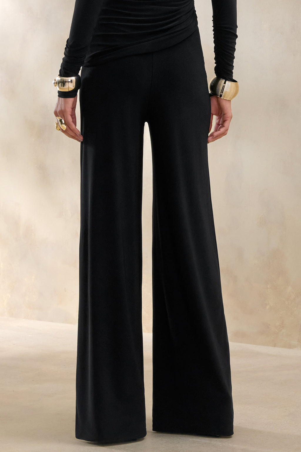 Safirra | Black Wide-Leg Trouser