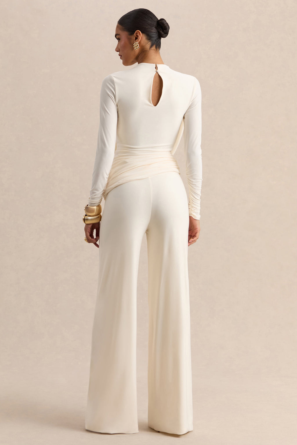 Safirra | White Wide-Leg Trouser