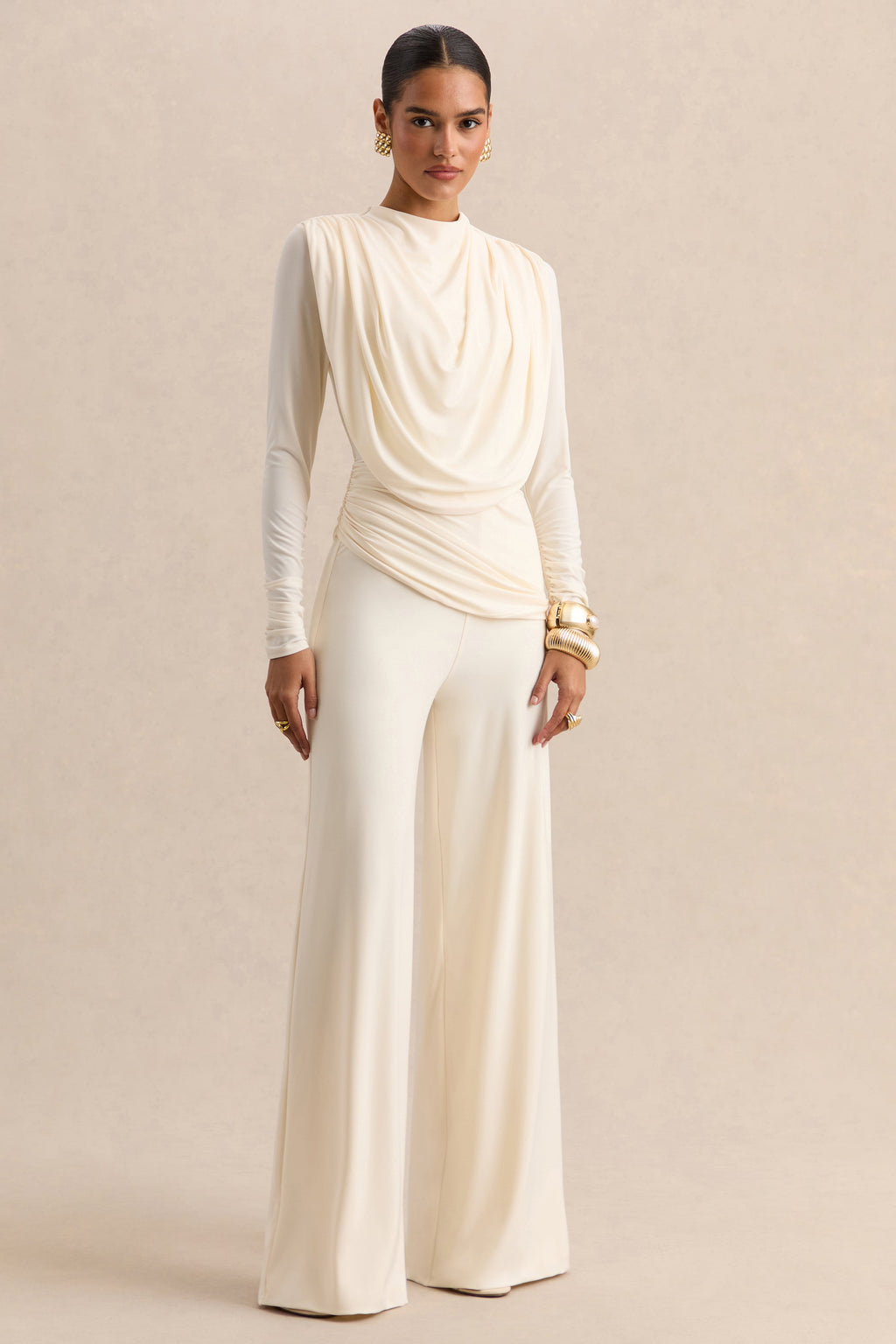 Safirra | White Wide-Leg Trouser