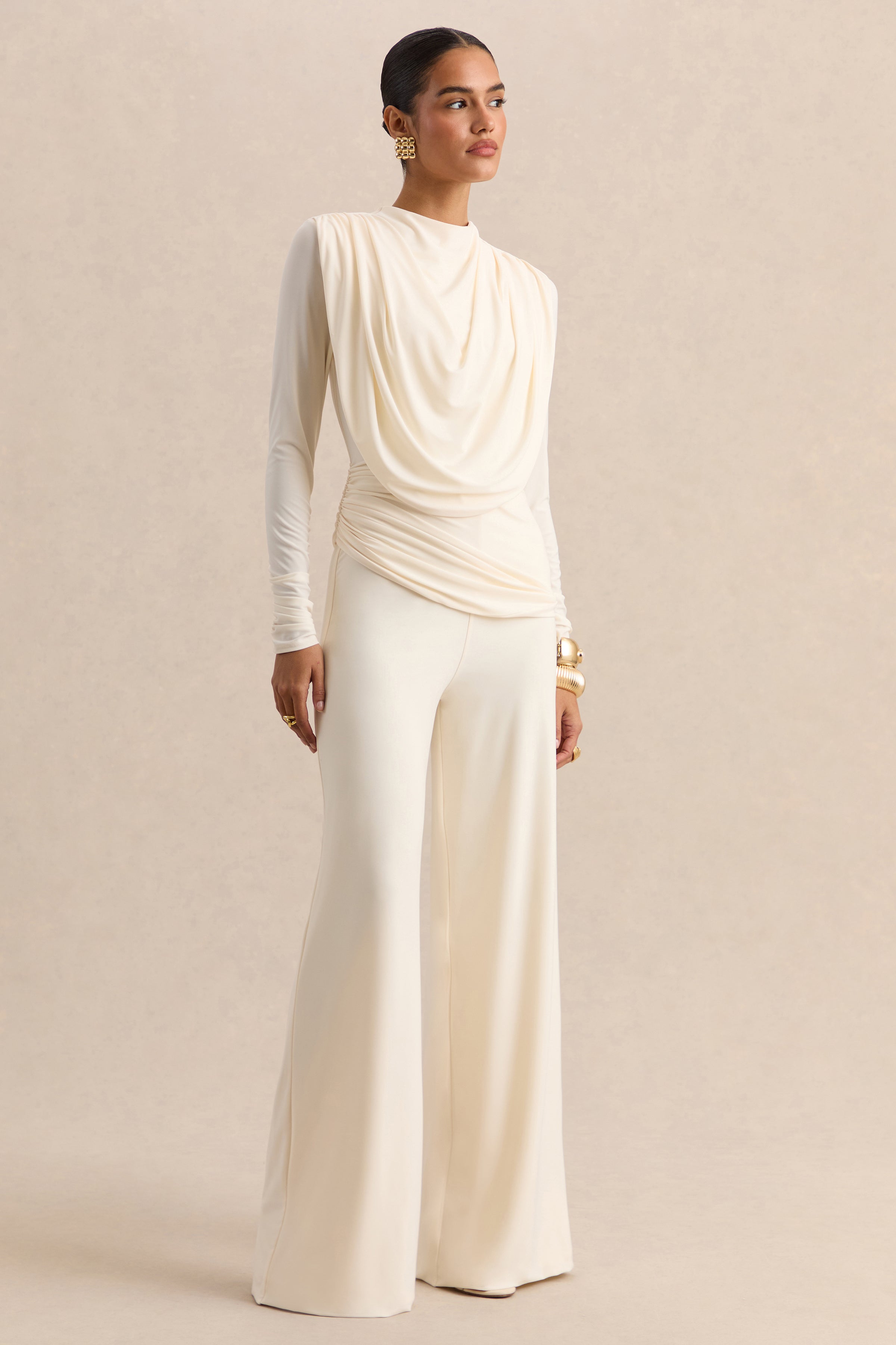 Safirra | White Wide-Leg Trouser