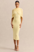 Mirana | Lemon Halter-Neck Midi-Dress