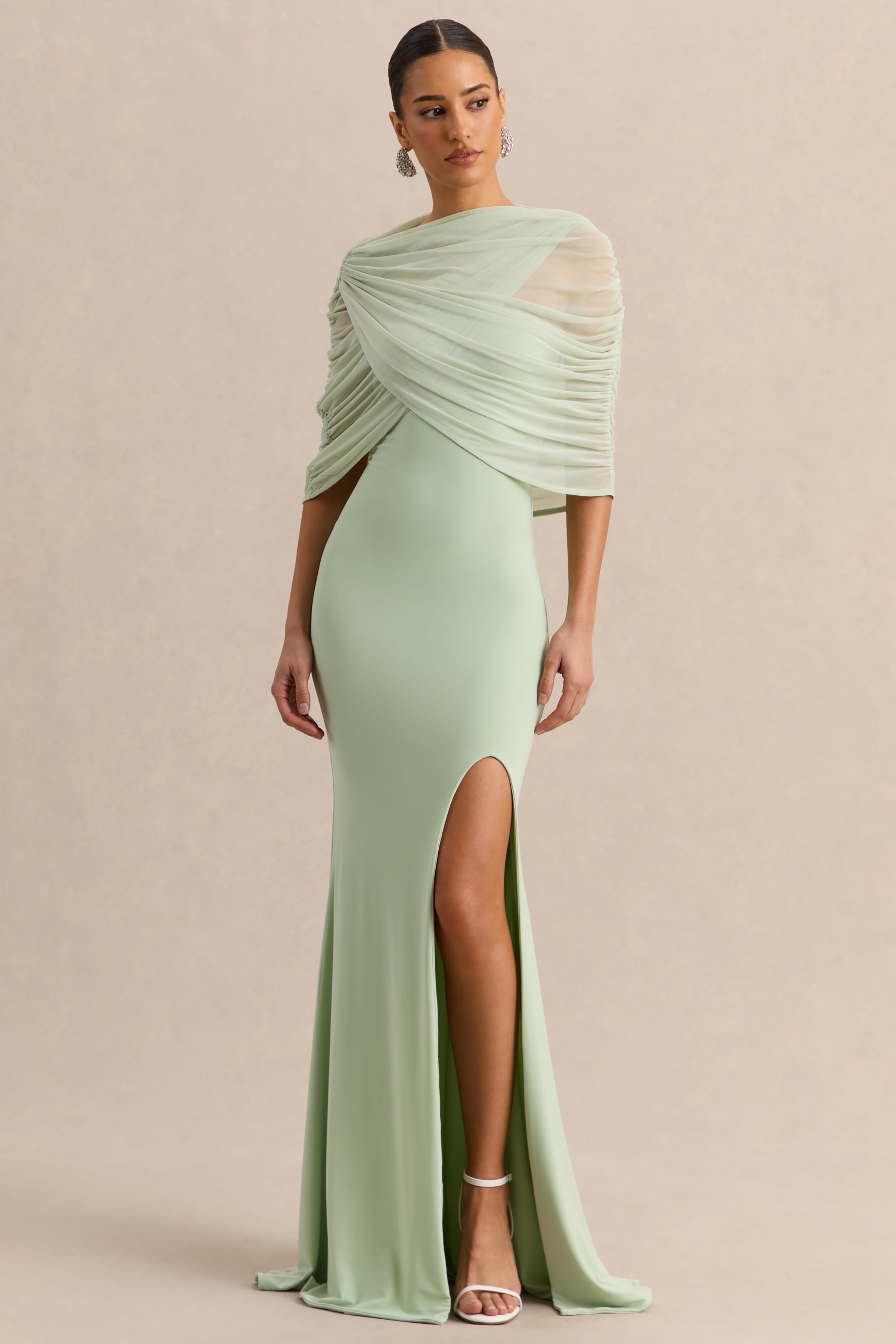 Melva | Mint Bandeau Maxi Dress