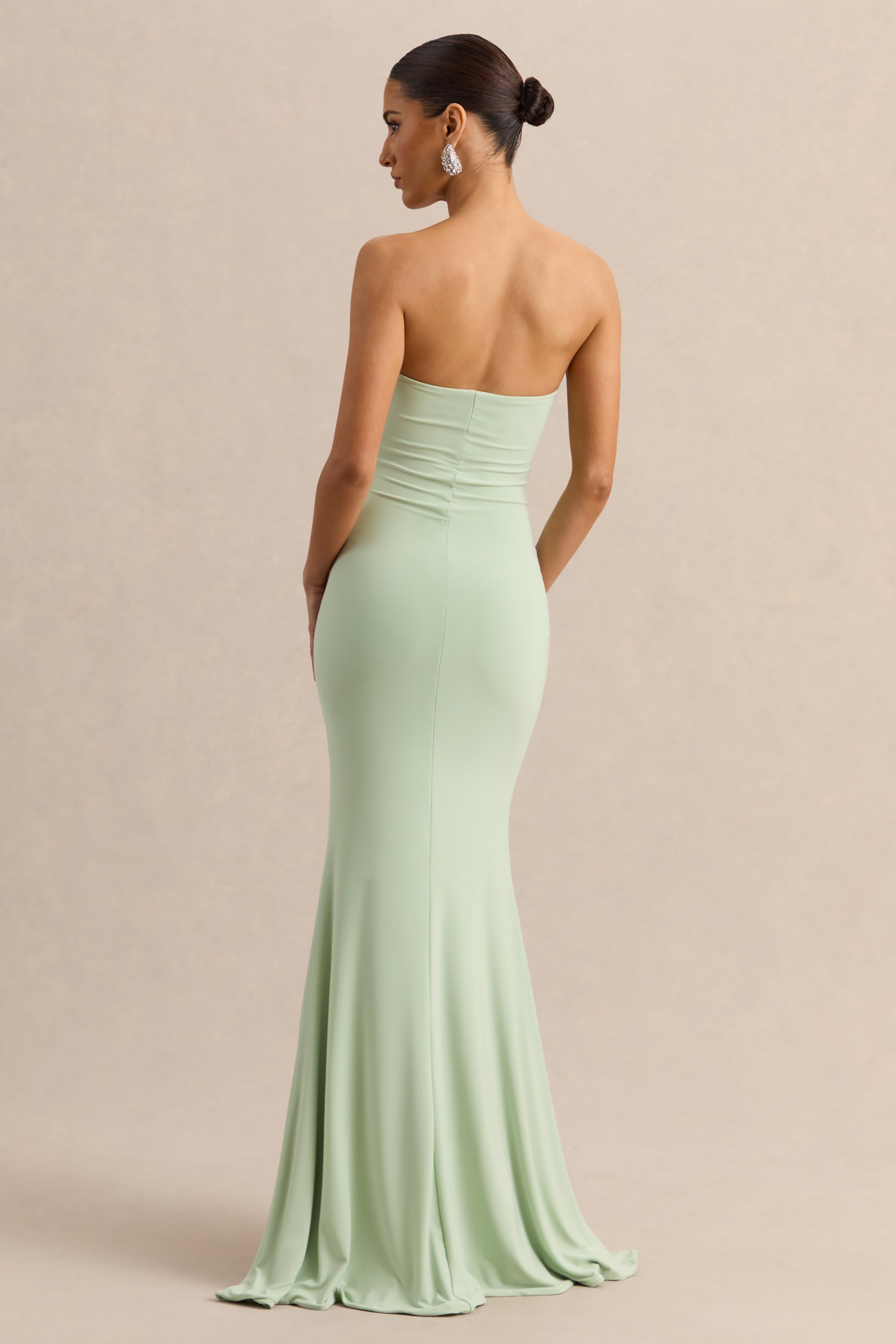 Melva | Mint Bandeau Maxi Dress