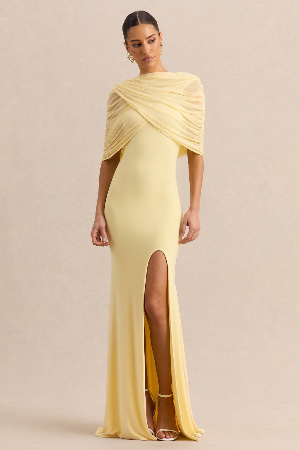 Melva | Lemon Bandeau Maxi Dress